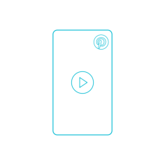 Digital Pinterest Pin Vertical Video Sketch Clean Outline Svg Vector, Free Vectors File
